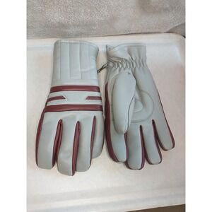 Black Sheep Leader In The Field Men's‎ VTG Leather Gloves  Size XL Gray/ Maroon